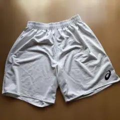 ASICS ハーフパンツ 白 Mサイズのサムネイル