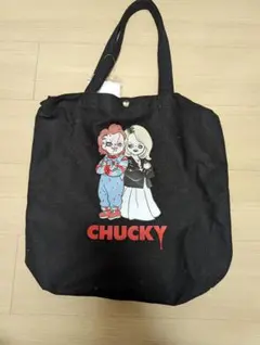 CHUCKY　ステッカー付き2ウェイトートバッグ　キャラクターグッズ　タグ付き