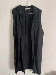 ブラックノースリーブベスト