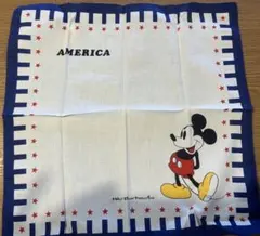 【希少/レトロ】ディズニー ミッキーマウス ハンカチ アメリカンデザイン