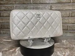 シャネル CHANEL マトラッセ キャビアスキン 長財布 ホワイト 白のサムネイル