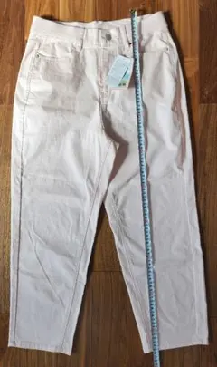 レディース パンツ L ピンク ウエストゴム ストレッチ入り