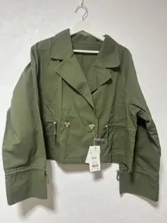 キャンディースリーブショートトレンチジャケット