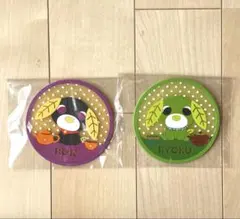 お茶犬　コースター　２枚セット♪