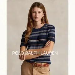 POLO RALPH LAUREN ストライプド ポインテールニットのサムネイル