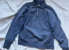 A.PRESSE ビンテージ ハーフジップスウェット Mサイズ