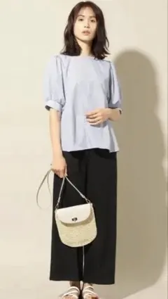 美品 anysis マルチファンクションボリュームスリーブ ブルーストライプ 2のサムネイル