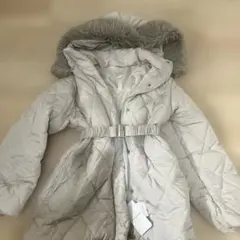 タグ付きオリーブデオリーブ キルトファーベルト付きダウンジャケット