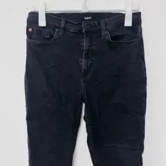 ハドソン スキニー デニム パンツ 切りっぱなし【L】黒 ボトムス カジュアルのサムネイル
