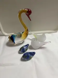 鳥の置物セット