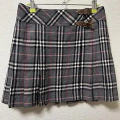 BURBERRY BLUE LABEL　ウール　ノバチェック　プリーツスカート