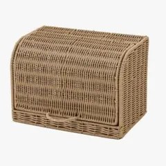 未使用《洗える》PPラタンブレッドボックス KITINTO 3coinsスリコ