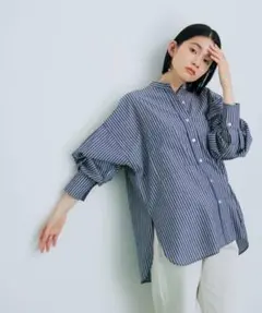 TCブロードバンドカラーシャツ　アダムエロペ　ネイビーのサムネイル