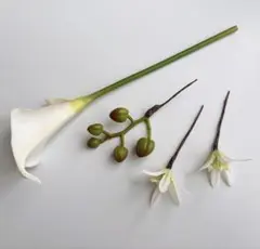 高級造花　ヘッドパーツ　アーティフィシャルフラワー　髪飾り　カラー