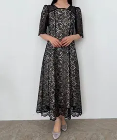 ollun フラワーレースキャミセットドレス - メルカリ