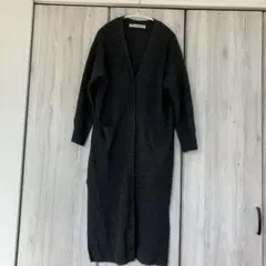 美品　ジャーナルスタンダードラックス カシミア混　畦編みロングカーディガン