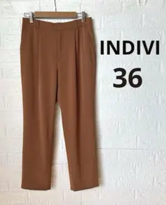 【美品】INDIVI インディヴィ カジュアルパンツ　イージーパンツ