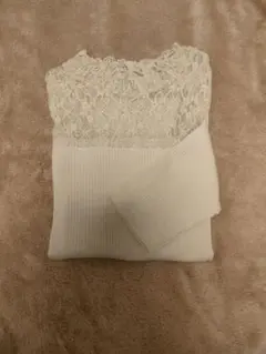 レース 長袖トップス Mサイズ