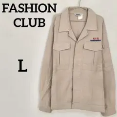 【FASHION CLUB】ベージュ 作業着 ワークジャケット