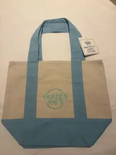 【新品未使用】TRADER JOE'S ミニトートバッグ ブルー　水色