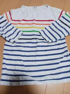 B MING by BEAMS レインボー　七分丈　ロンT　130