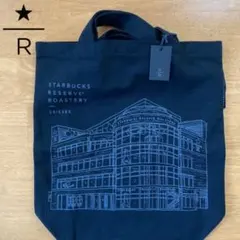 【海外限定】タグ付き スタバ リザーブ シカゴ トートバッグ 黒 タグ付き