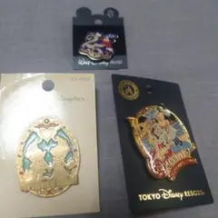 ディズニーリゾート　ピンバッジ　３点セット！