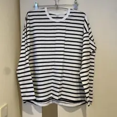 UNIQLO エアリズム ストライプ 長袖Tシャツ M