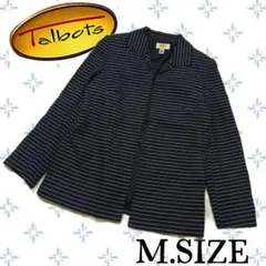 f15〚Talbots〛 テーラードジャケット ストライプ ネイビー Mのサムネイル