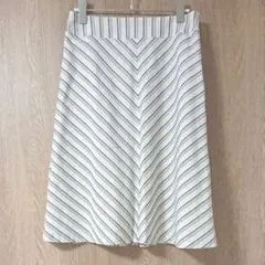 ストライプ 膝丈スカート アンタイトル