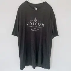 ボルコム Tシャツ クルーネック 半袖 ロゴ ビッグサイズ グレー スケーターのサムネイル