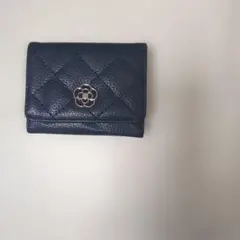 CLATHAS 三つ折り財布 ネイビー キルティングのサムネイル