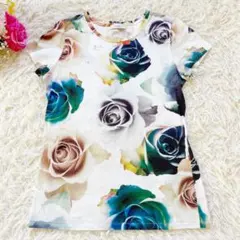 PaulSmith ポールスミス　Tシャツ　花柄　バラ柄　半袖　綿　Mサイズ