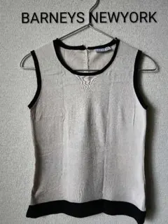 BARNEYS NEWYORK ベージュ ノースリーブ カットソーサイズ38