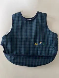 チェック柄 お食事エプロン