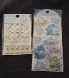 シナモロール ネイルデコセット　ネイルシール　パーツ　水シール