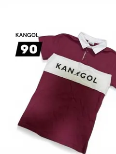 KANGOL ポロシャツ膝丈ワンピース　90 ワインレッドのサムネイル