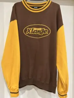 XLARGE ブラウンイエロートレーナー M