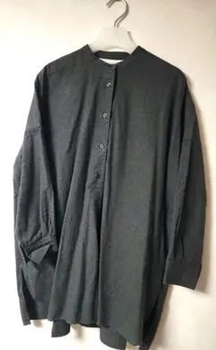 値下げ!　無印良品ダークグレー チュニックシャツ ONE SIZE