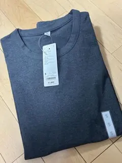 GU ドライストレッチボクシーT(5分袖) ダークグレー　Sのサムネイル