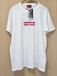 EVANGELION BOXロゴ Tシャツホワイトｘレッド　未使用タグ付きのサムネイル
