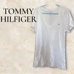 ✨残り1点✨TOMMY HILFIGER ホワイト Vネック Tシャツ