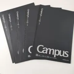 KOKUYO Campus B5 ノート 30ページ 5冊　ブラック ドット入り