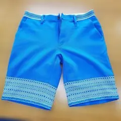 adidas 青 パンツ Mサイズ