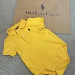 Polo Ralph Lauren ラルフローレン　イエローロンパース　80
