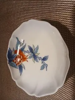 花柄 八角形皿　有田焼　小皿　醤油皿
