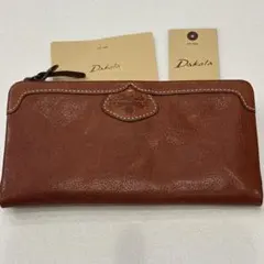 新品Dakota イタリア製牛革ブラウンレザー長財布15900円 - メルカリ