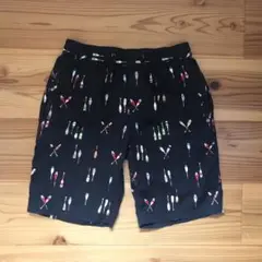 LRG エルアールジー　ハーフパンツ　ショートパンツ　ネイビー　総柄　S