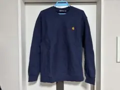 carhartt アメリカンスクリプトスウェット ネイビー Sサイズ