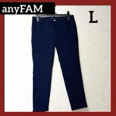 【新品】anyFAM パンツ ストレッチ チェック エニィファムのサムネイル